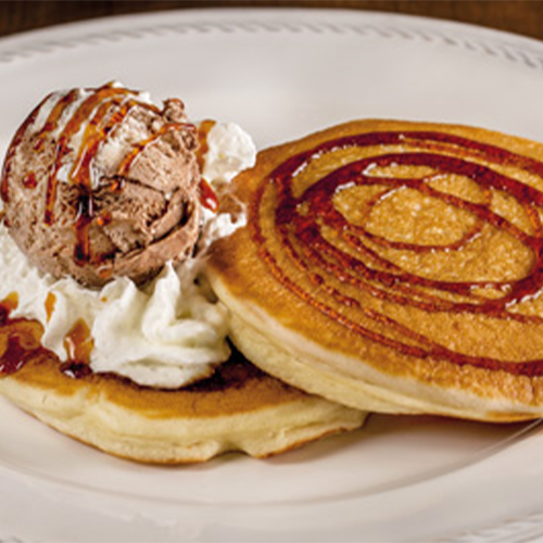 Pancakes con helado